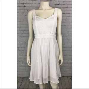 LOFT Ann Taylor Embroidered Bodice Dress
